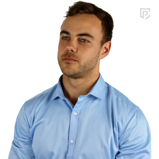 Mens Formal Shirt Blue