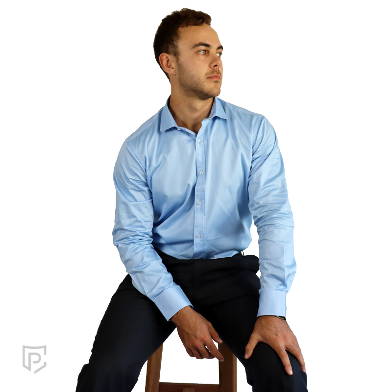 Mens Formal Shirt Blue Mens Formal Shirt Blue