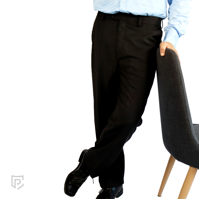 PC Front Flat Check Trousers Grey PC Front Flat Check Trousers Grey