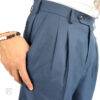 PC Amrut 2 Pleat Trousers Navy