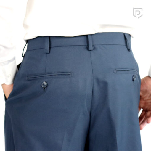 PC Amrut 2 Pleat Trousers Navy