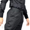 PC Chalk Stripe Trousers Black