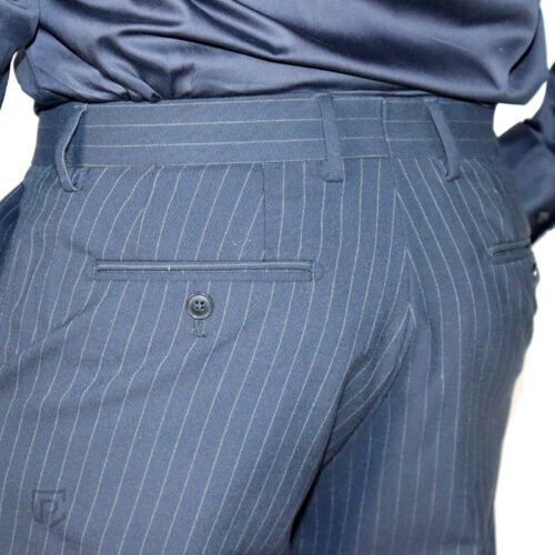 PC Chalk Stripe Trousers Navy