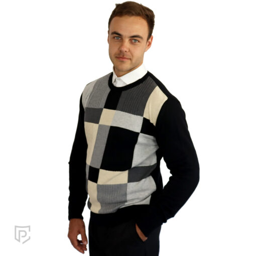 PC Mens Cable Square Jersey Black