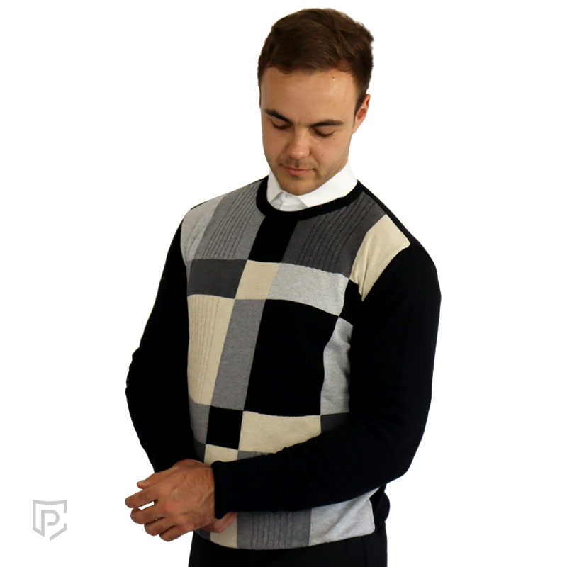 PC Mens Cable Square Jersey Black PC Mens Cable Square Jersey Black