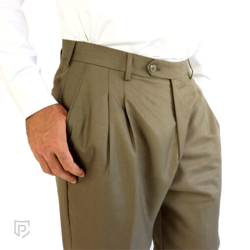 PC Amrut 2 Pleat Trousers Taupe