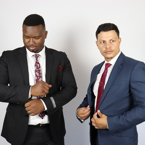 Men fitting suit