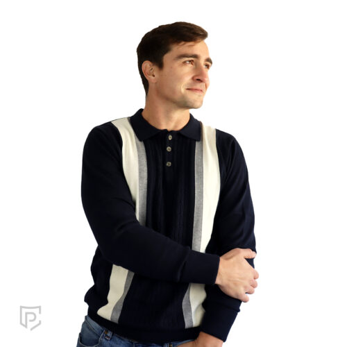 Men's Golfer Navy Cream