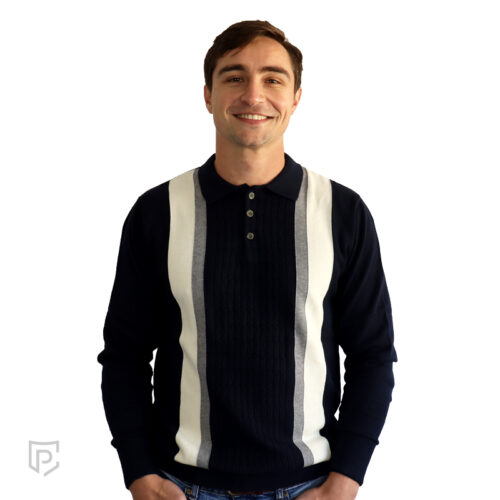 Men's Golfer Navy Cream