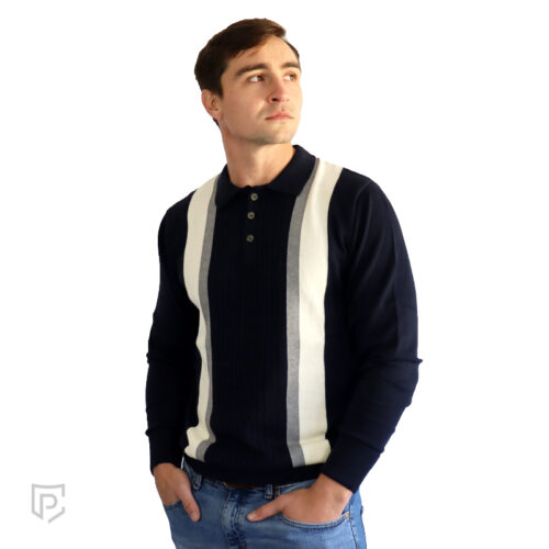 Men's Golfer Navy Cream