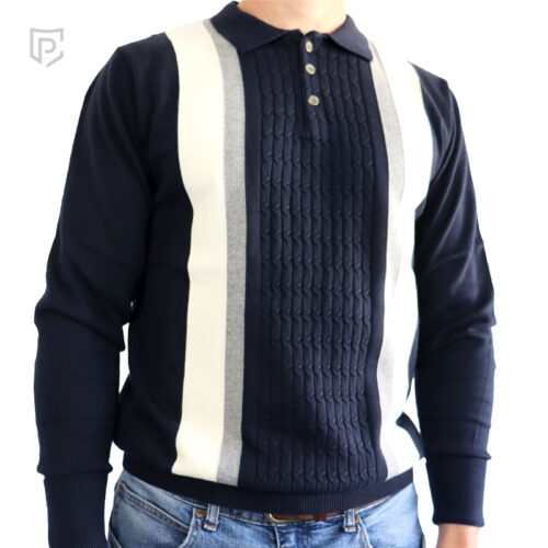 Men's Golfer Navy Cream