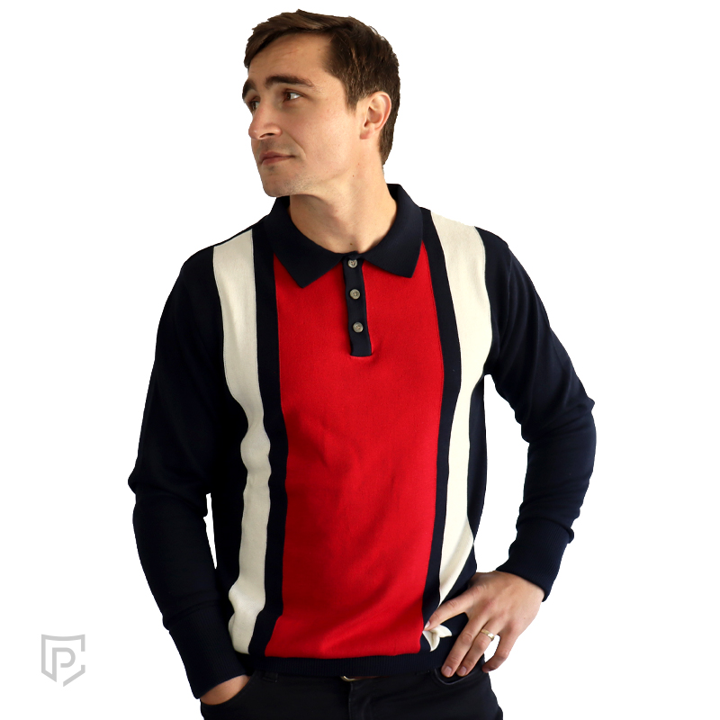 President's Club Men's Golfer Navy Red President's Club Men's Golfer Navy Red