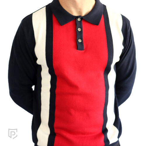 President's Club Men's Golfer Navy Red